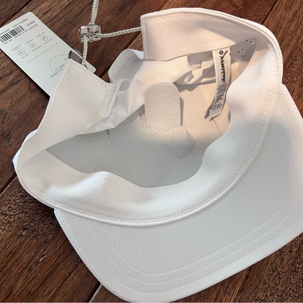 NWT Athleta White Ultra Light Run Cap 3.0 - Picture 5 of 5